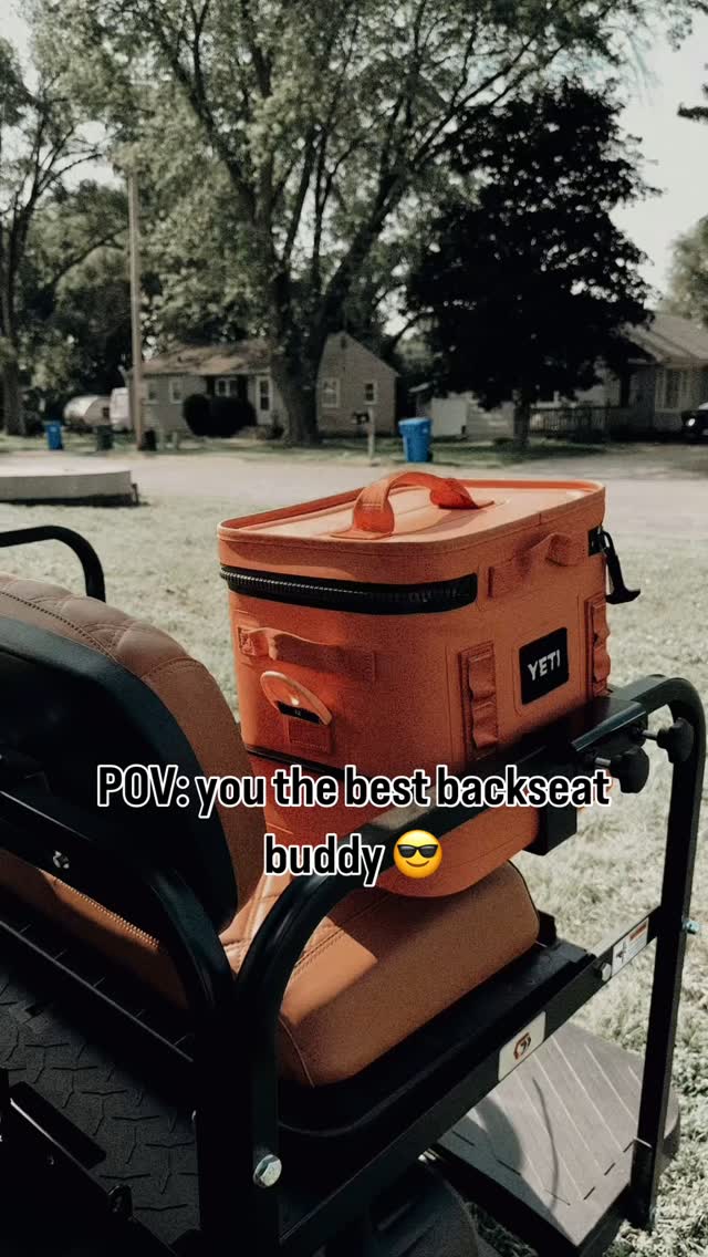 “POV: You bought the bracket before the clubs 😂🍻 Your back seat just became the MVP. #CoolerCaddie #GolfCartGlowUp #BevCartWho #StayCoolMyFriends #GolfHack”