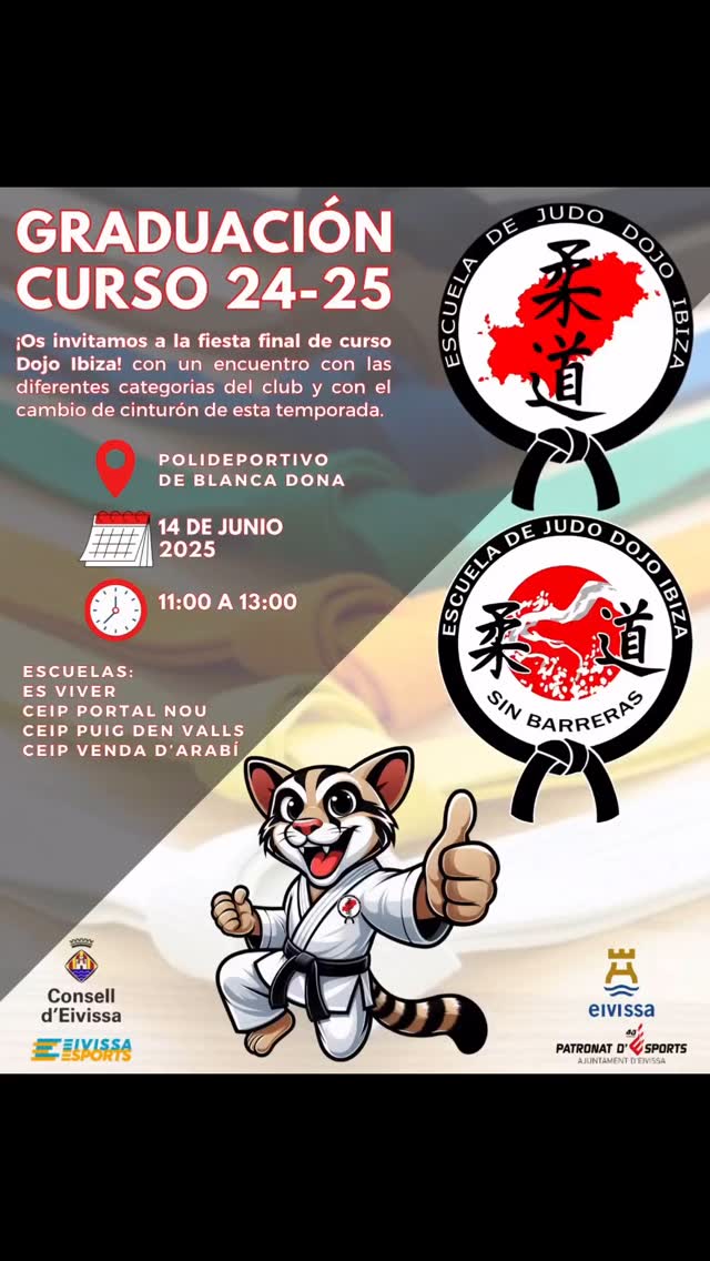 A punto de terminar la temporada era momento de hacer la tan ansiada graduación, y un muy especial para peques y mayores. El día en que el esfuerzo de toda la temporada se ve recompensado con el cambio de cinturón. Ilusión, compañerismo, alegría, nervios, equipo, familia… todo esto vivimos en la jornada de ayer. Gracias a tod@s los que han colaborado en la organización para que este día salga lo mejor posible. Gracias a todas las familias por la confianza un curso más y, pos supuesto, gracias a todos los judokas que han participado en esta diada de graduación tan importante para nosotr@s. Un empujón para para todo para seguir trabajando con ilusión dando el 100% cada día.