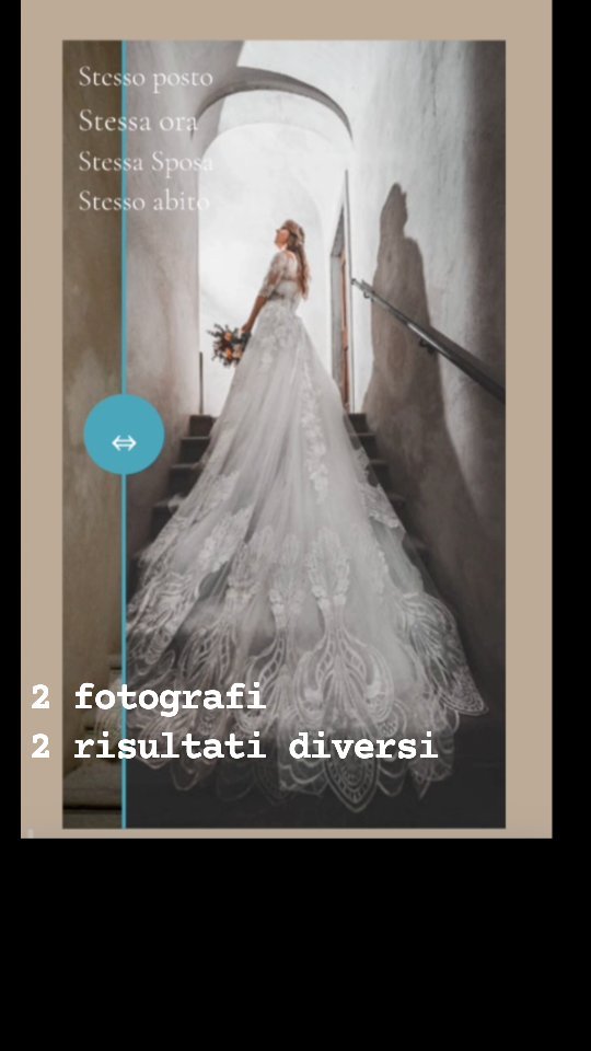 Pensi che basti avere una macchina fotografica costosa per farti avere foto belle?
Ti sbagli di grosso!
#weddingphotographer