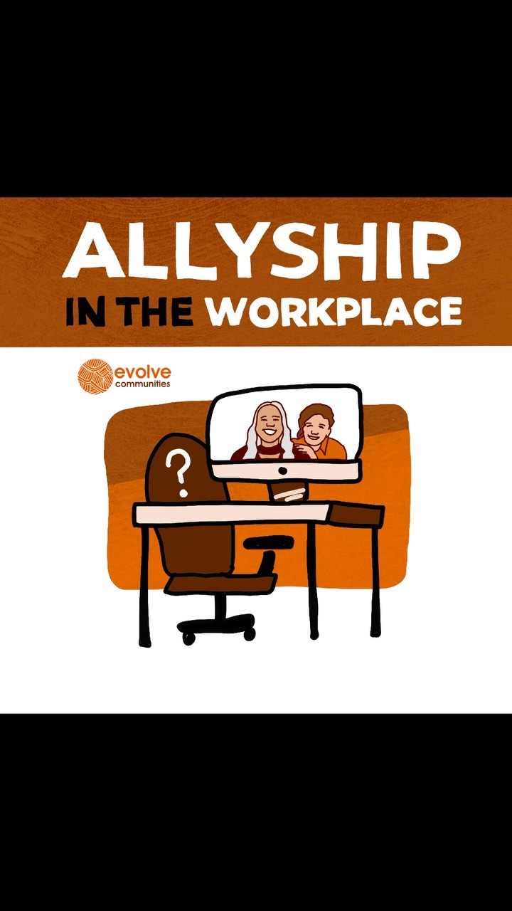 Super excited to be live drawing @evolvecommunities Allyship in the workplace webinar tomorrow. Here’s a sneak peek… 👀 #graphicrecording #visualstorytelling #indidust #allyship