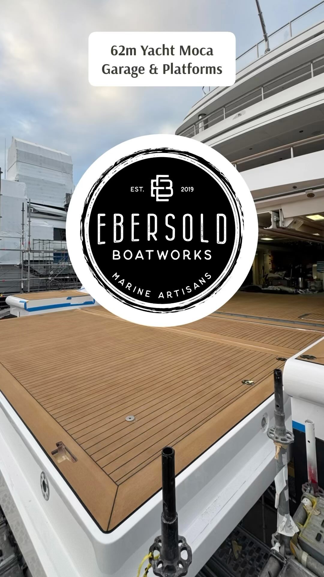 #flexiteek decking for Yacht Moca. #ebersoldboatworks #yachtlife #yachtdecking #superyachts #yachtrefit #yachtdesign #flexiteekusa #savannah #safeharborsavannahyachtcenter