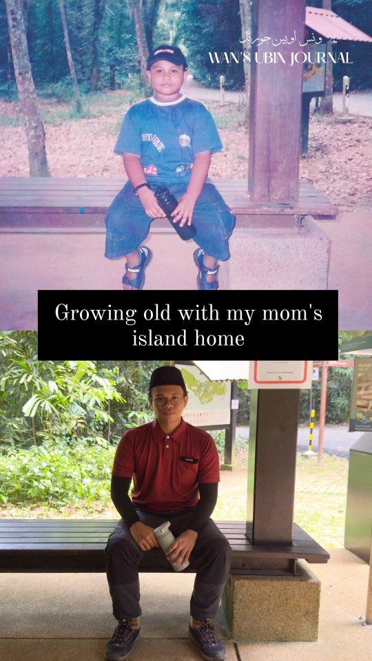 Growing old with my ancestral island. Taken 20 years apart at the same Murai Hut on Pulau Ubin.
I was a little kid back then and my mom was just introducing me around to where she grew up, and now here I am conducting talks and walks to share this story and more with people from all walks of life. Alhamdulillah, may Allah ease my affairs in keeping our Ubin Orang Pulau identity alive and relevant in our ever-changing and rapidly modernising Singapore.