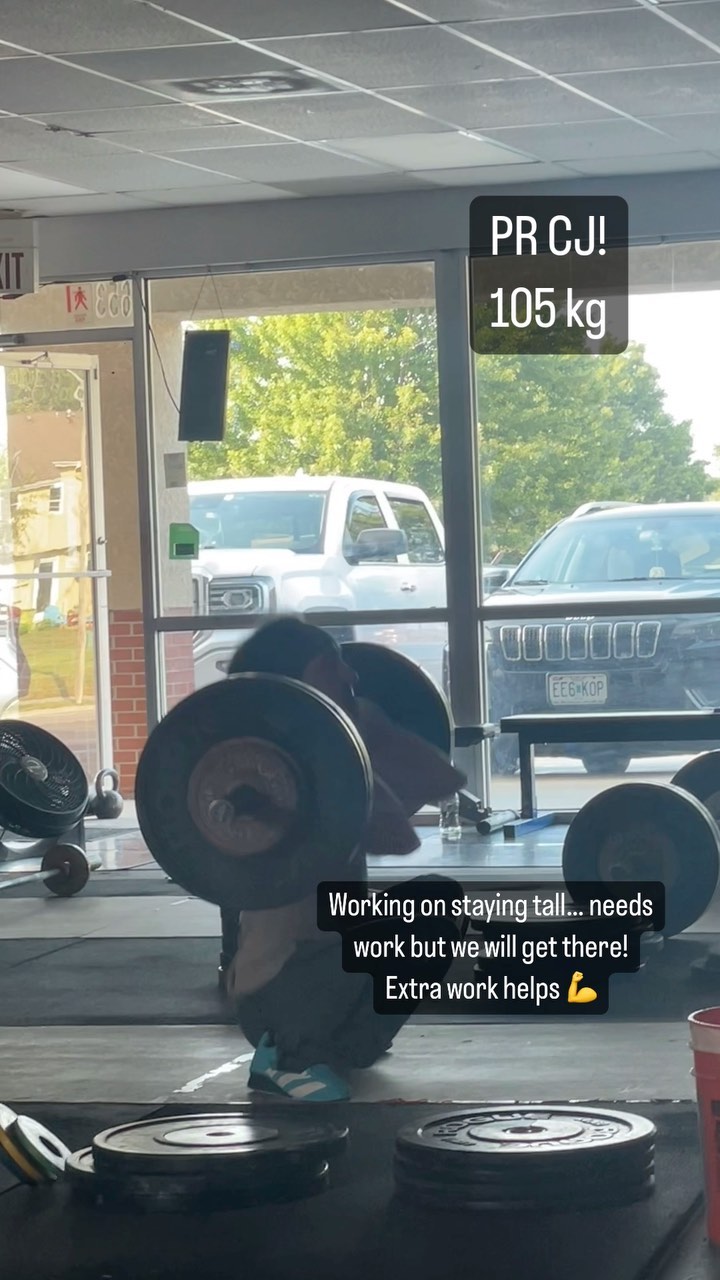 Here’s Dirk Hendrix with a second CJ personal record in two weeks! Ever since we added a third day to his training we have for seen progress!
Yes, he needs to keep the bar closer, and yes, he needs to finish taller… but we are progressing and will keep getting better with the added work!
Awesome work Dirk! Keep on grinding!
.
.
#usaw #usaweightlifting #pr #personalrecord #progress #beastmode #techniquework #olympics #training #olympiclifting #weightlifting #kc #kcmo #kansascity