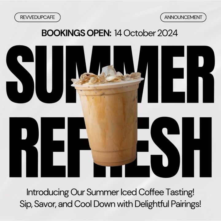 It’s finally here! 🌞 We’re beyond excited to announce the official launch of our Iced Coffee Tasting experience starting 14 October! 🧊☕ After weeks of teasing, it’s time to cool off and indulge in the ultimate summer treat for ONLY R99! Thank you all for your incredible support and for following along as we worked on this special experience. We can’t wait for you to join us and taste these amazing new flavors!
Please note: The tasting is by bookings only via Dineplan. Tap the link in our bio to secure your spot! 🚀✨