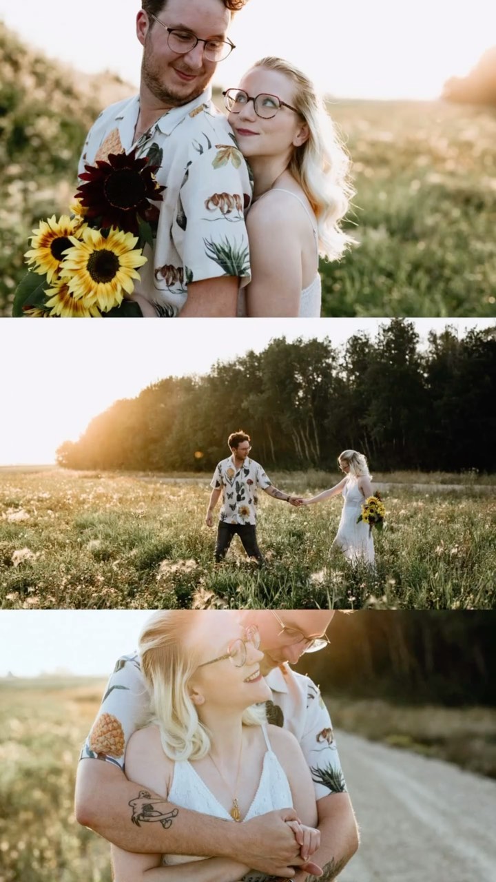 The sunset of dreams brought to you by the coolest people and backyard grown sunflowers. These two get married this month and I’m internally screaming with excitement!