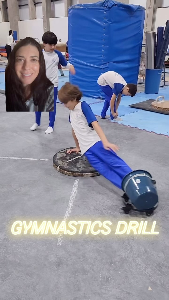 Determination, dedication, and a bit of innovation in gymnastics practice is demonstrated here. #olympicgymnastics bound #practicemakesperfect #coreworkout #corecontrol #drjulia #pommelhorsetraining #pommelhorse