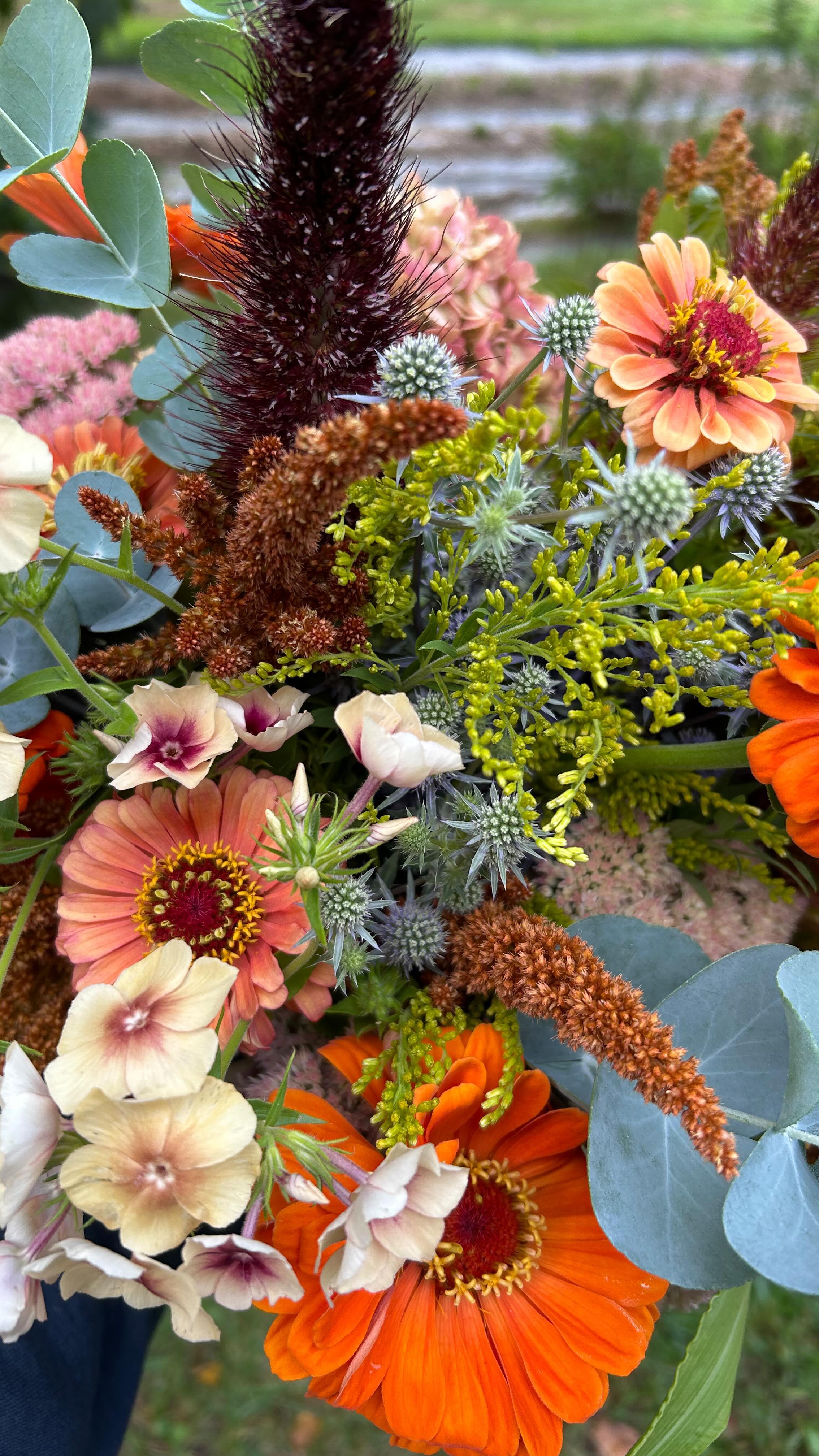 Fall is rolling in but the flowers are still producing well. Check out our colors this week. We’ll have flowers at Old Town Alexandria (7am-12pm) and Clarke County (8am-12pm) Farmers Markets on Saturday and at Brambleton (9am-1pm) on Sunday day. Stop by and check out the blooms!! #walkingwindfarmandflorist #oldtownalexandria #oldtownalexandriafarmersmarket #eatloco #eatlocofarmersmarket #clarkevafarmmkt #ashburnva #berryvilleva #clarkecountyva