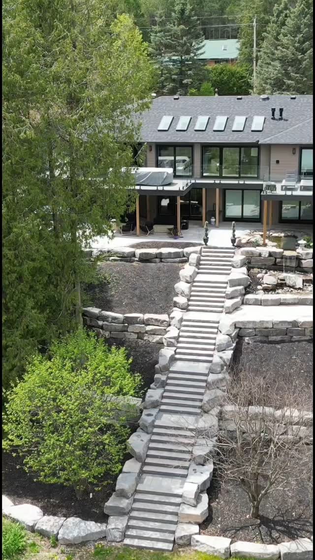 The place we spent the majority of last year at.
#hardscape #landscape #backyard #backyard_dreams #yardart #naturalstone #armourstone #heavyequipment