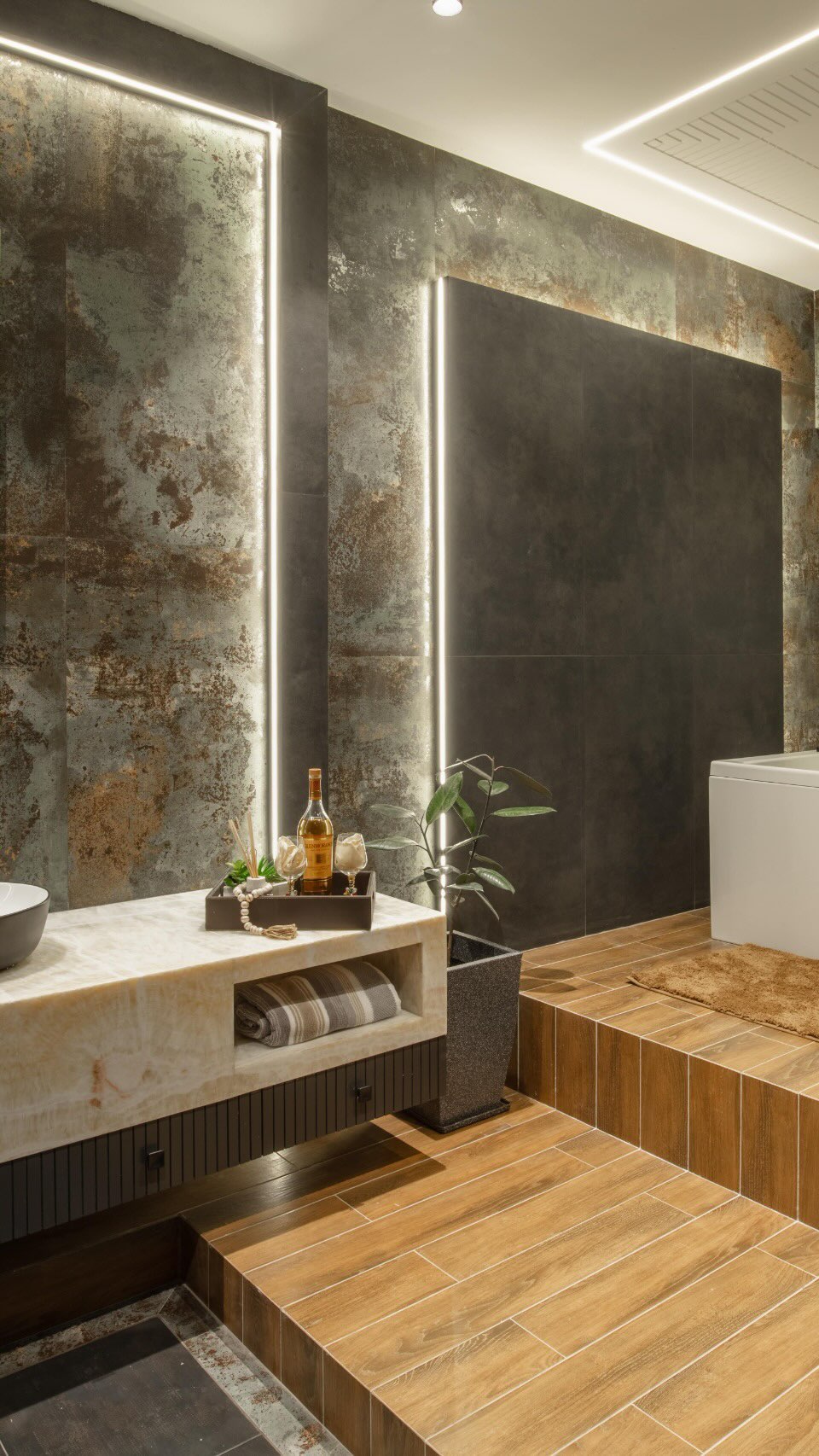 “Escape to serenity in our sumptuous jacuzzi area, meticulously crafted to provide the ultimate relaxation experience. This tranquil haven is designed to melt away stress and fatigue, enveloping you in a sense of calm and rejuvenation.
Clean lines, minimalist aesthetics, and sophisticated ambiance with Soft, warm glow creates a soothing atmosphere.
Organic textures and elements bring warmth and coziness.
Stunning landscape views enhance the peaceful ambiance.
.
.
Designed @imagine_design_studios @architect.ankitmittal
.
.
#LuxuryJacuzzi #RelaxationOasis #SerenityFound #LuxuryDesign #wellnessretreat #jacuzzitime #jacuzziathome #luxuryhomes #luxuryhousedesign #lavishlifestyle #luxurylifestyle #luxuryinteriors #moderninteriordesign #interiordesign #instadaily #interiorstyling #reelsinstagram #architecture #interiordesigner #trendingreels #indorearchitects #explorepage✨