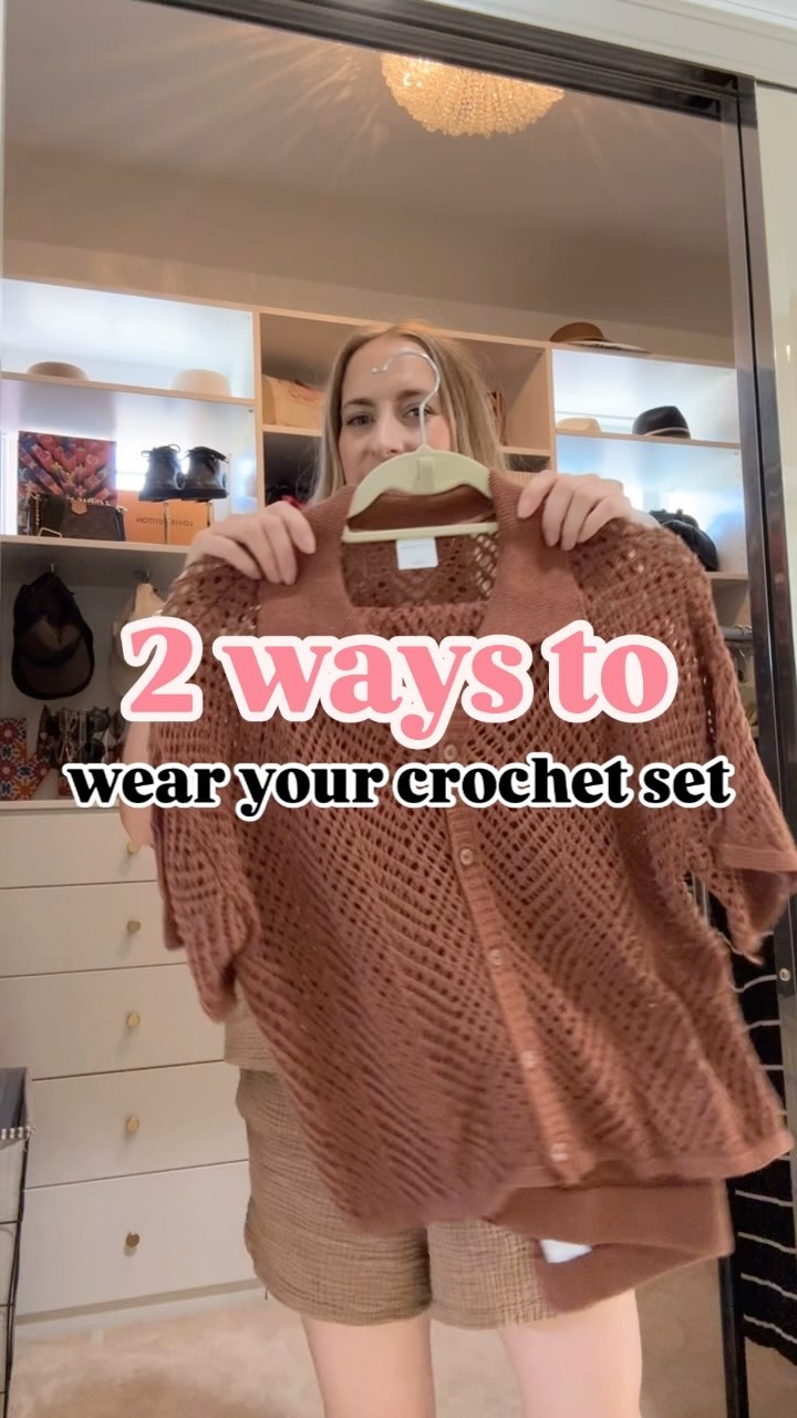 One crochet set, two effortlessly chic looks! 🌿💫 Whether you’re pairing it as a cozy cardigan with jeans for that laid-back fall vibe or wearing it over your swimsuit for an easy beach day cover-up, this versatile piece is a must-have in your wardrobe. Which look is your favorite?
.
.
.
.
.
#ootd #crochetset #cardiganstyle #swimcoverup #effortlessstyle #fallfashion #beachready #wardrobeessentials
