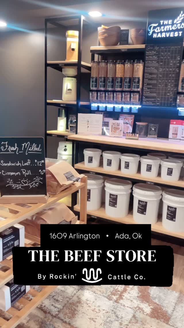 FRESH bread today at @thebeefstoreada 🍞 come by and sample the difference FRESH MILLED makes!
#freshmilled #nutrientdense #breadishealthfood #thefarmersharvest #dailybread