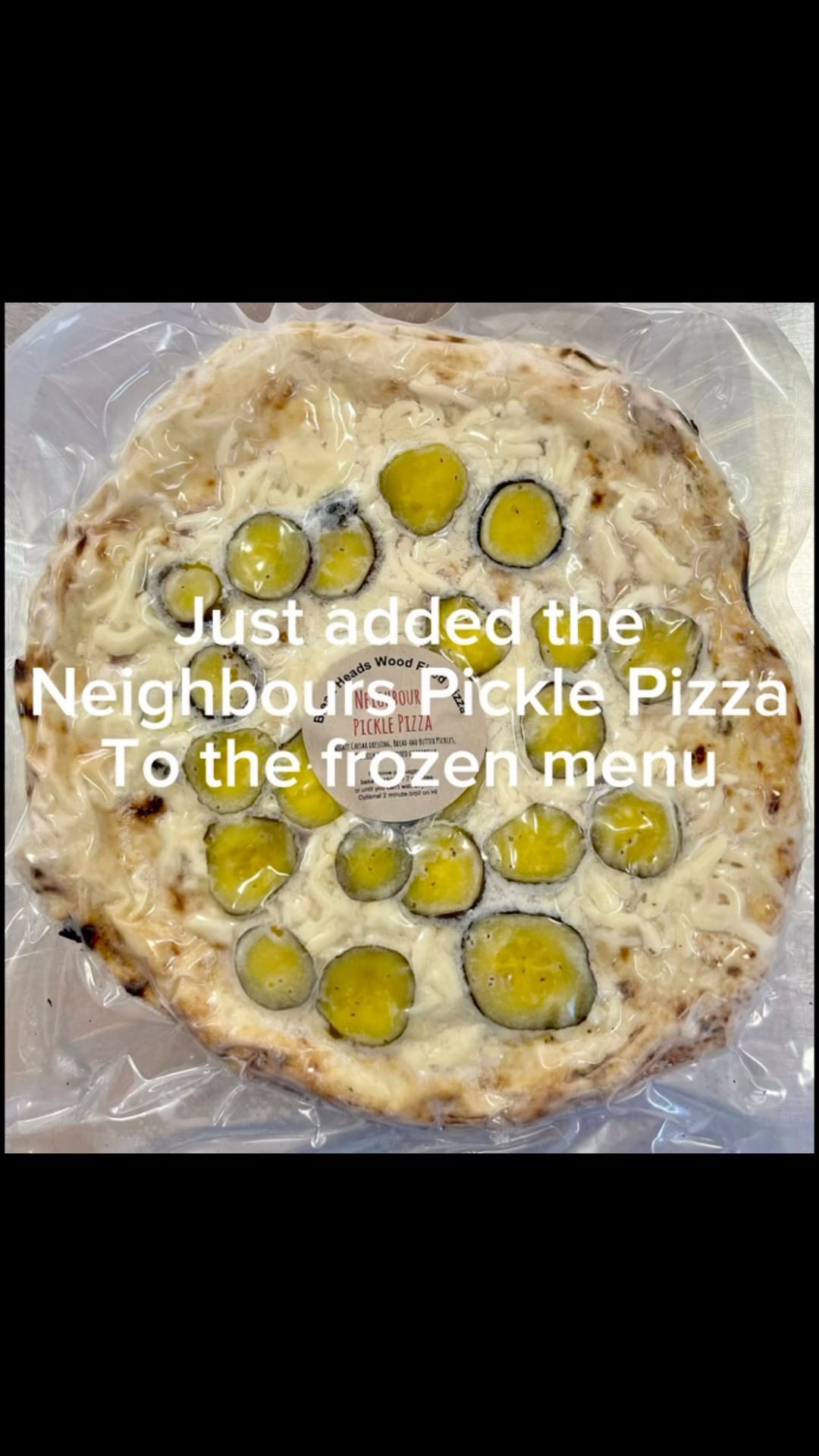 Just added the Neighbours Pickle Pizza to the frozen menu!
Bread Heads neighbours love this pizza! We often pass pizzas over the fence. Sometimes we drink wine.
This pizzas is a reminder to get to know your neighbours and love your hood.