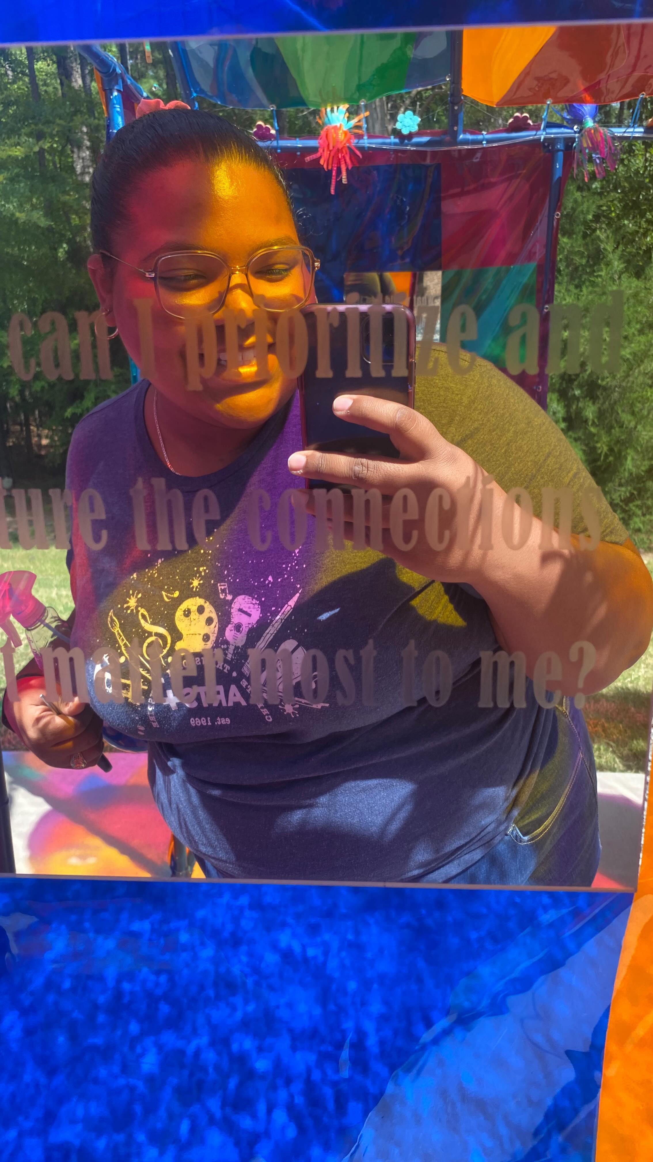 ✨Echos of Thought: Constructing Spaces for Reflection ✨
This installation has been a real journey. From playing around with colored tinted films to turning recycled bottles and wine corks into flowers, it’s pushed me to think bigger and make my ideas come to life. I especially loved creating this structure where people will actually step inside and connect with the art. I’ve had so much fun putting it all together and I’m so grateful for this chance to share my art with you all 💗
Come to Ballantyne Backyard to enjoy it for yourself starting September 13th and it will be on view until September 29th!
@cltartsfest @blumenthalarts
Stay tuned for more pictures & videos ✨
#Echoesofthoughtciaf #charlotte #ciaf #blumenthalartsclt #artista #dominicana #dominican #artist #charlotteartist