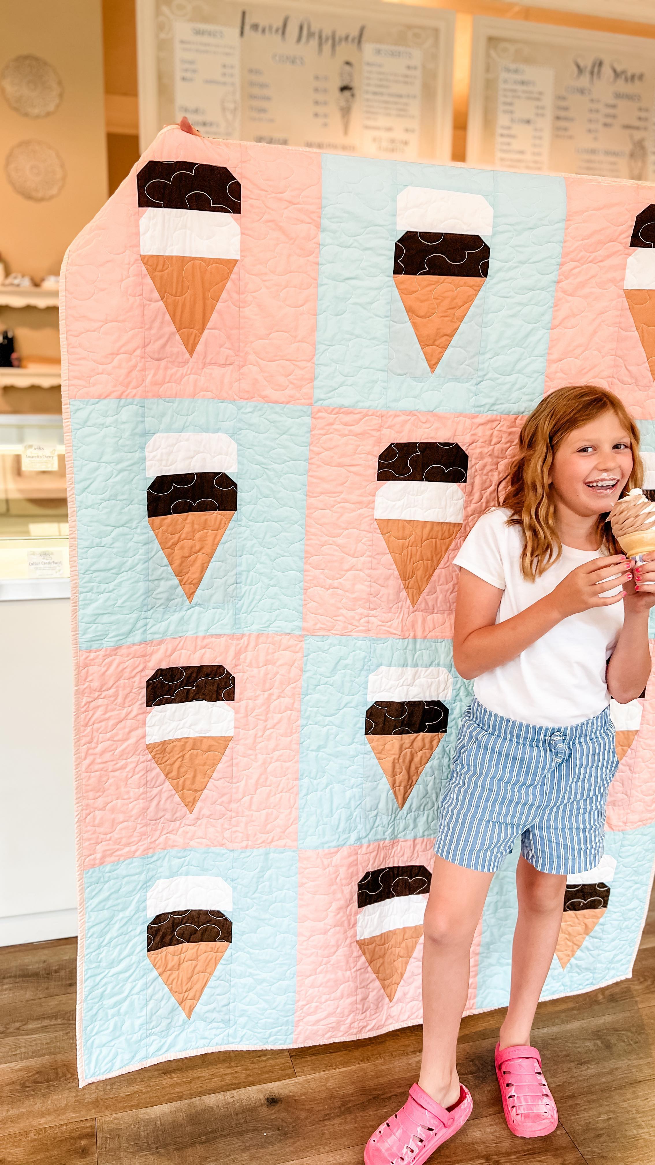 She’s crafty.
She’s creative.
She’s determined.
She’s NINE. ♥️
🍦The Creamery on Main Quilt Patten🍦 is available now!
#thecreameryinmainpattern #artgalleryfabrics #AGFPURESolids #AGFGayleLoraine #simplymackbethpatterns