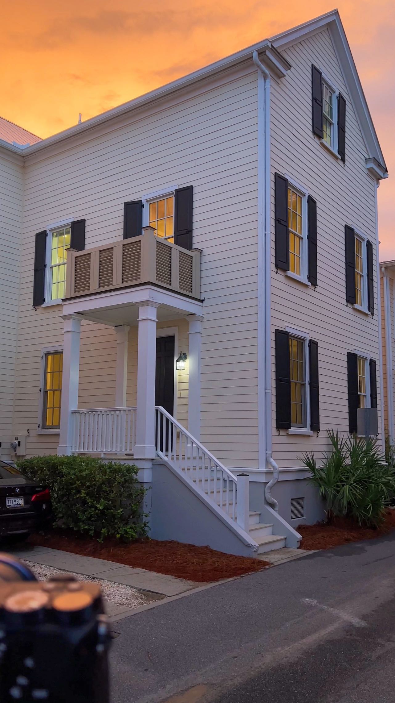 Shooting this twilight was a bit of a challenge. The sky was amazing but the on-the-ground conditions were not so much. The houses are very close together--on the sides and in front. Basically no one has a front yard, just a one way driveway that runs through it. We'll see how it looks in post... @ryan.depoppe