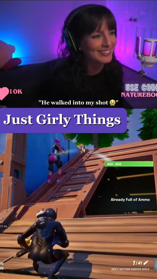 Just girly Fortnite moments 💖💁♀️ Live @ natureboog
~
#girlstreamer #fortnitegameplay #fortnitemares #fortnitegirl