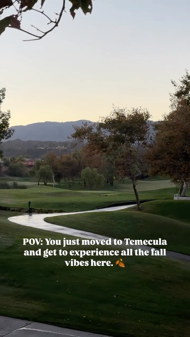 Fall in Temecula just hits different! 🍂🍁🍃
There’s something so magical about fall in Temecula. The leaves are changing, the air is crisp, and we get to experience almost all four seasons here—there have even been times when it’s snowed! ❄️🍁 Whether you’re sipping wine while surrounded by gorgeous autumn colors or cozying up by the fire pit, this season just hits differently.
Honestly, it’s one of the many reasons so many people are making the move! Temecula offers the perfect blend of seasonal beauty, a close-knit community, and plenty of space to call your own. 🏡 If you’ve been thinking about buying, now’s the time to see what makes this place so special. Better get in while the real estate market is slowing down!
Let’s chat if you’re ready to find your dream home in Temecula and enjoy this beauty year-round! ✨
.
.
.
.
#TemeculaFall #TemeculaLiving #MovingToTemecula #FallVibes #TemeculaRealEstate #HomeSweetHome #TemeculaHomes #CaliforniaDreamin #temecularealtor #temeculalife
