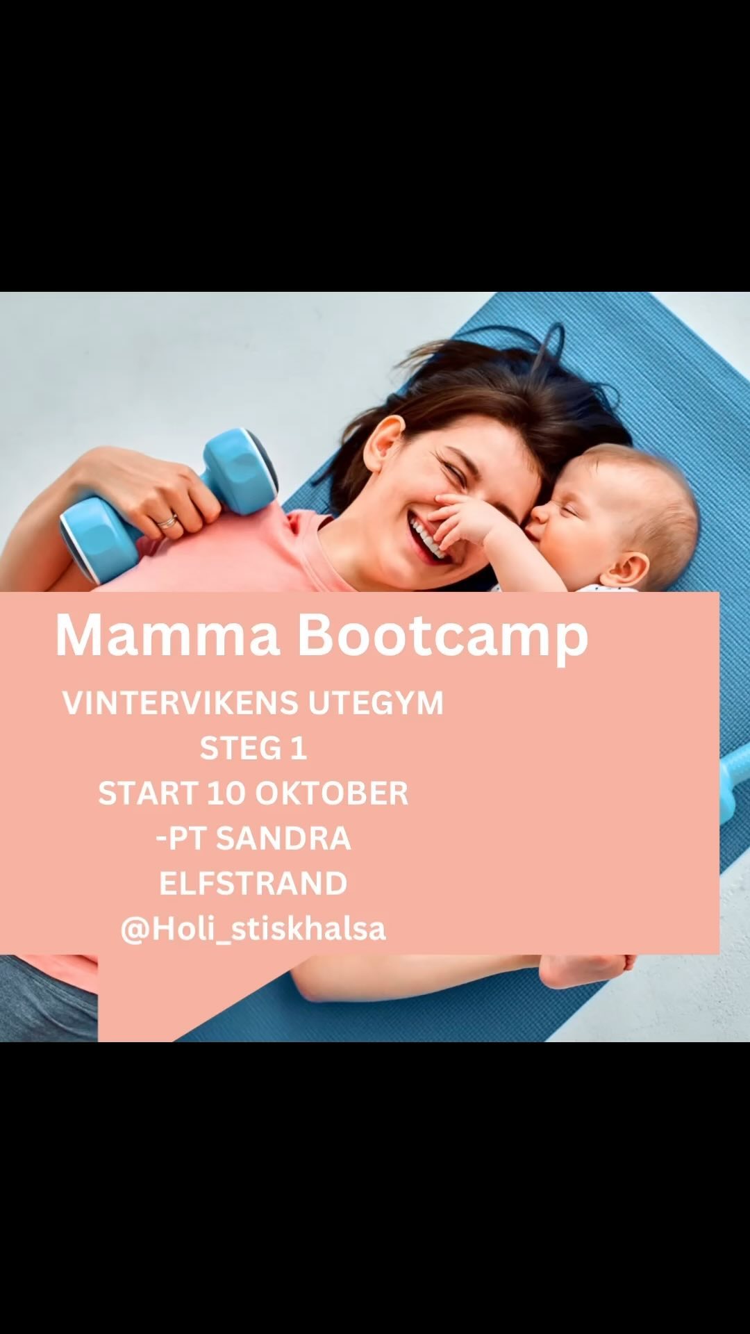 MAMMA BOOTCAMP 10 oktober i vintervikens utegym.
Vill du investera i din kropp efter graviditet och förlossning? Då är den här kursen för dig. Från grunden tränar vi tillbaka din core och vi lägger stor vikt vid att du ska lära dig om coren så att du kan träna vidare säkert på egen hand.
Vi går igenom alla basövningar men även vad du kan tänka på i vardagen. Du får dessutom 30 min individuell session där vi går igenom knip, magmuskeldelning och hur du ska nå dina mål.
Knip din dag plats så höstträningen blir av 🍁💪
#mammaträning #träningvinterviken #mammaträninghägersten #mammaträninggröndal #mammaträningaspudden #personligträning #holistiskhälsa