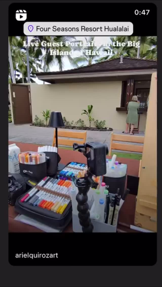 Live guest portraits, AKA “fashion sketches”