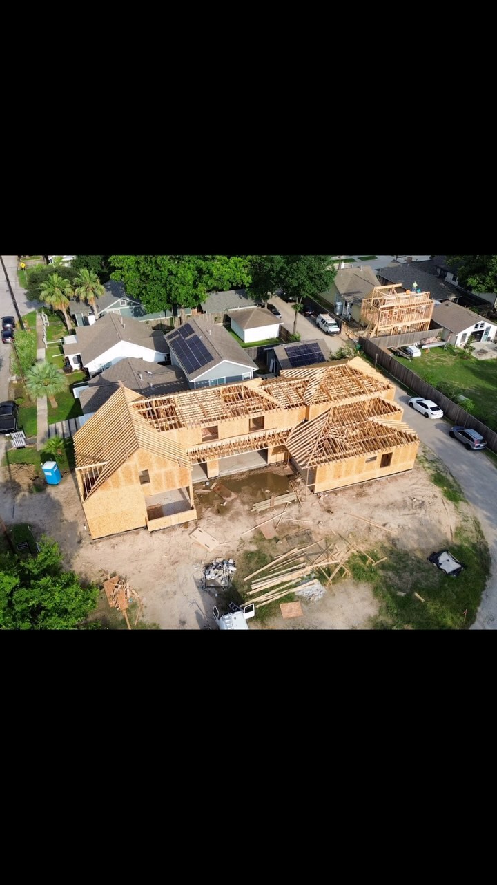 Progress update on our Houston heights project! This home is going to be stunning! Built in the historic district of Houston this new build is going to have so much charm!