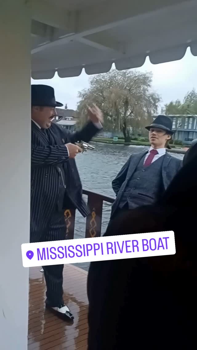 A wet day on the Broads!! If you know what this is all about, you know! 🤫🤫 #norfolkbroads #murdermystery #finediningnorfolk #secret