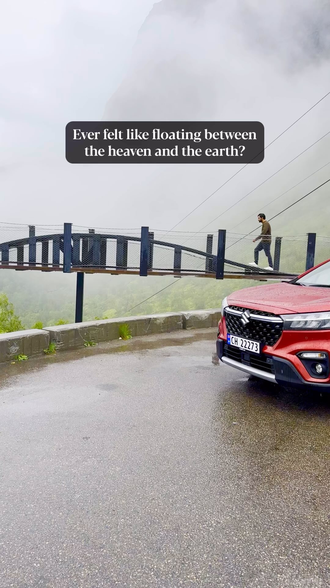 I pulled over here because the view is just that good. 📍Bergsbotn Viewpoint is located in the northwestern edge of Senja Island, Norway. This 44-metre long platform is a perfect spot to take in the natural beauty of the landscape #travel #adventure #explore #mountains #nature #scenic #europetravel