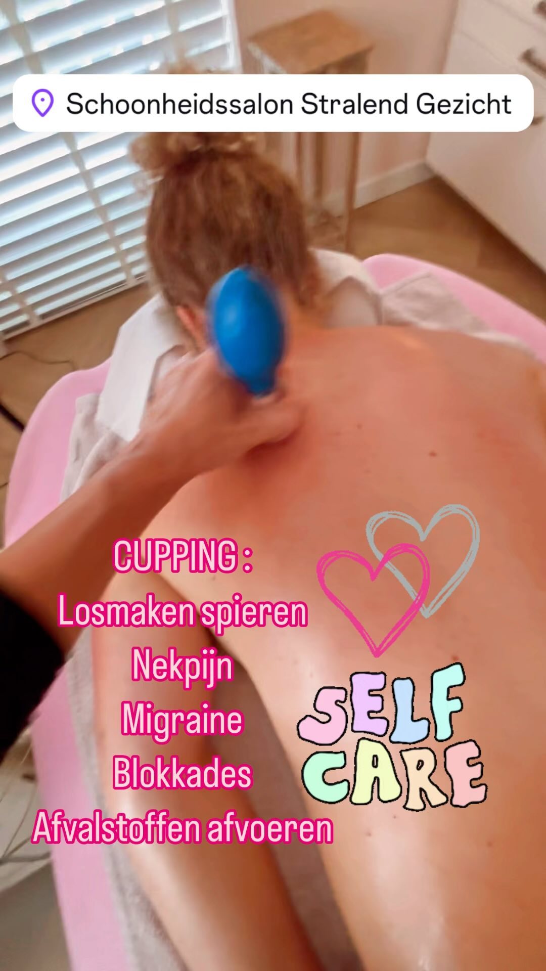 Een huid waar de spanning uitgaat.
Die huid die verzacht verstevigd en ontspant!
Cuppen is op vele vlakken een kadootje voor je lichaam.