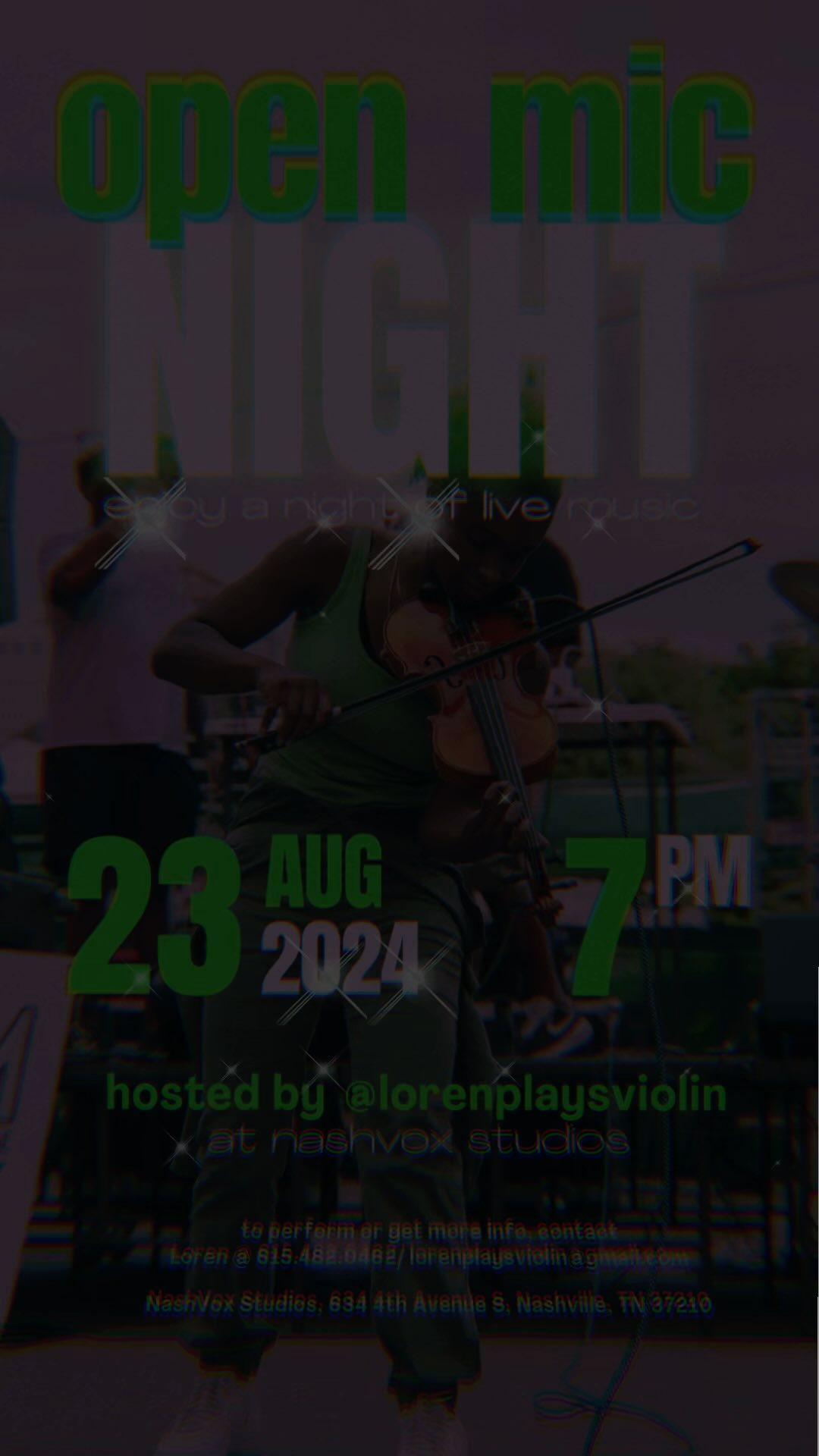 NEXT WEEK YALL 🔥 who’s coming?? NEXT FRIDAY @nashvoxstudios 7PM
•
•
#lorenplaysviolin #violin #nashville #violinist #musician #music #blackmusician #blackviolinist #nashvilletn #musiccity #titans
