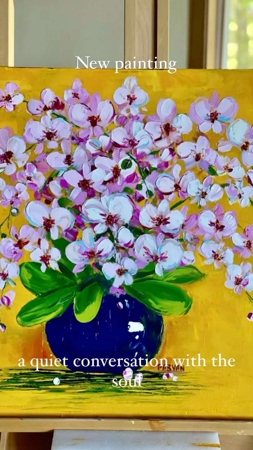 #ArtistsFromMontreal #OilPainting #PaletteKnifeArt #FloralArt #BrightColors #LoveAndArt #PeaceThroughArt #OrchidsInBloom #ArtWithSoul #MontrealArt #CreativeExpression #ColorfulVibes