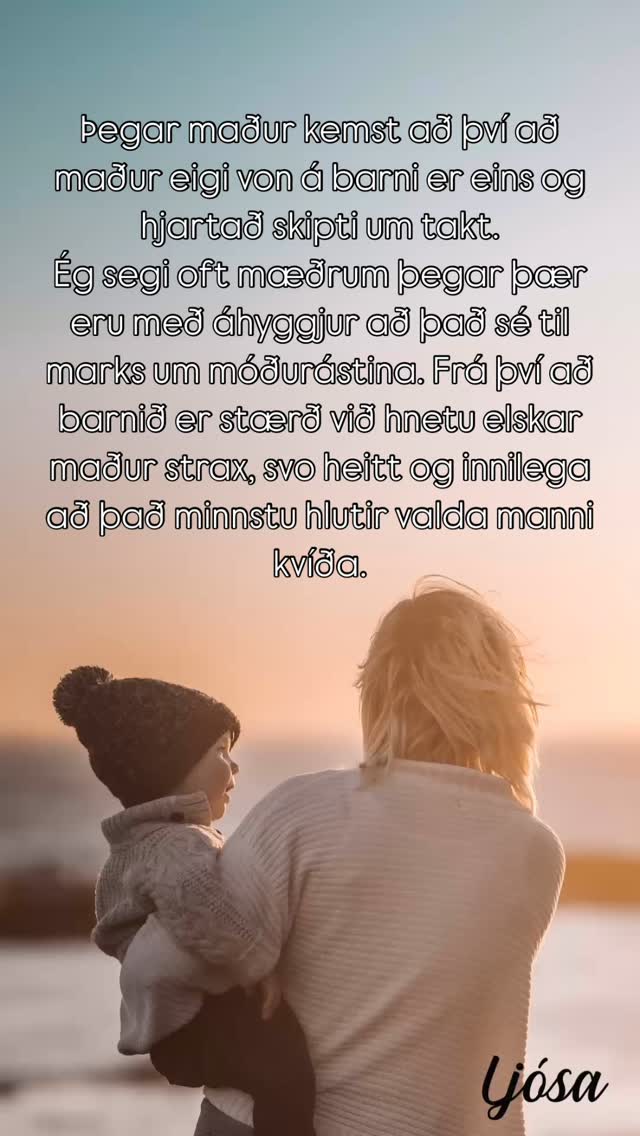 Djúpar sunnudagspælingar þriggja barna móður um móðurástina 🤍