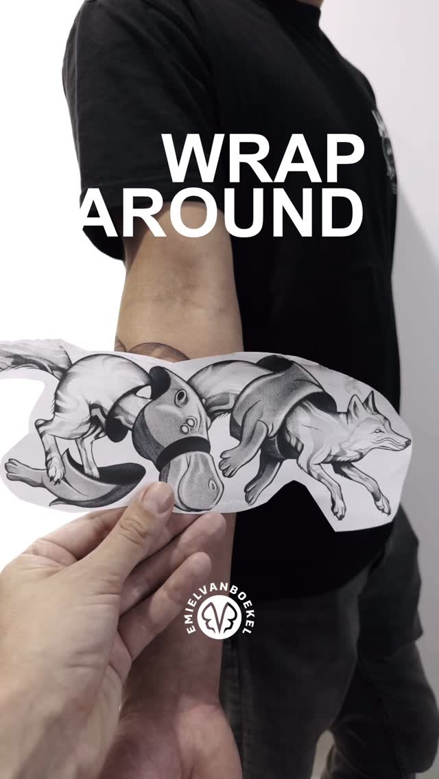 Made this tattoo during my guest spot at @leflux.tattoos in Tilburg. A big thank you to the lovely people at Le Flux, I will definitely be back to tattoo in your nice studio. This piece for Peter was both a challenge and a joy to create. He asked me to design a surreal blackwork tattoo featuring a hippo and a fox, both taken from the birth cards of his two sons. I am very happy with how it turned out and grateful to have met you, Peter. Thank you so much for the trust and to do this first tattoo for you.
#foxtattoo #hippotattoo #blackworktattoo #surrealism #tattooart #tattooeindhoven #tattoodesign #dutchtattooer #flashtattoo #tattoo #illustration #tattooflash #moderntattoo #eindhoventattoo #blackwork #psychedelictattoo #minimalistictattoo