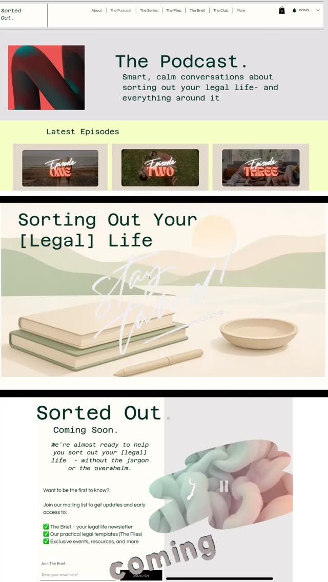 Sorting your life out starts with one tab open: ours.
Here’s a glimpse at the new Sorted Out site — soft edges, strong support, and just the beginning.
#SortedOut #LegalClarity #SitePreview #ComingSoon