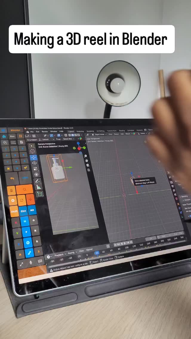 A little behind the scenes of my last a imation for #bioré
#blender #beautycontent #motiondesign @bioreuk