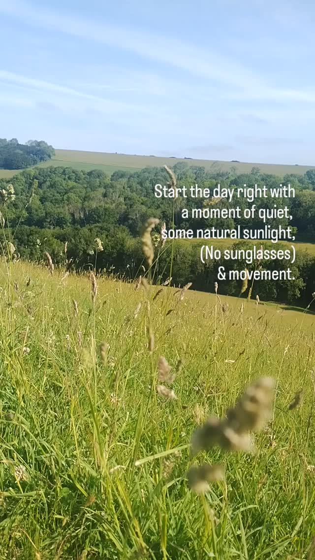 For more tips to #selfheal #startyourdayright #listentoyourbody #energyhealing #calm #recalibrate #rebalance #reboot #startyourjourneyhere #sunshinw #move #walk