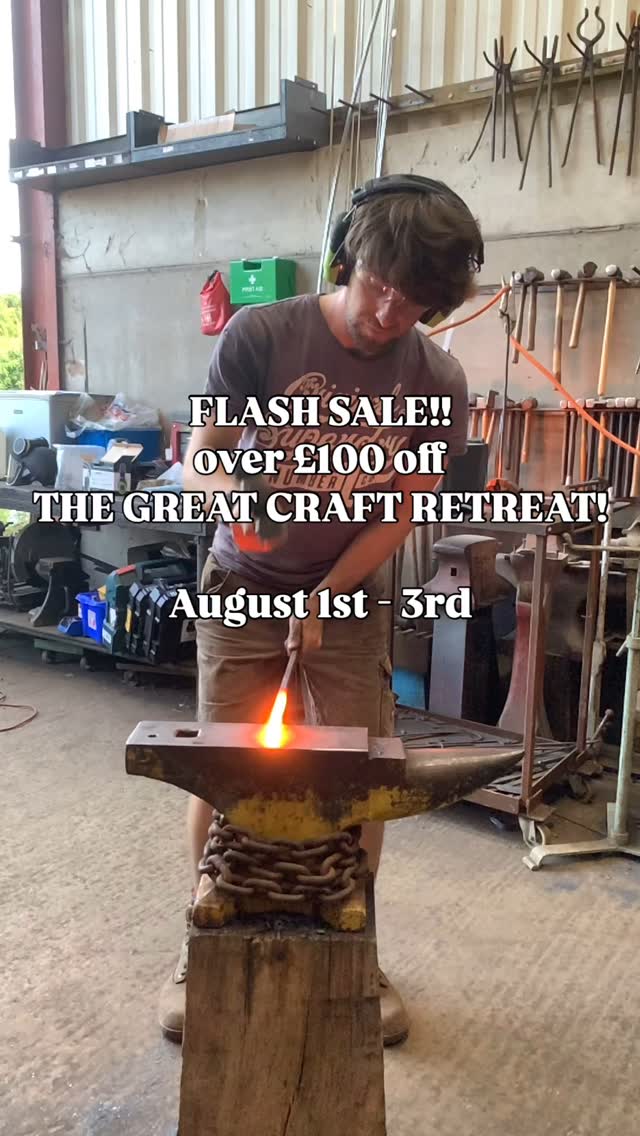 FLASH SALE - THE GREAT CRAFT RETREAT
.
With a whopping over £100 discount at the most unique craft event this year then head over to @thegreatcraftretreat to subscribe and discover more!
.
Learn 5 hands on traditional crafts with experts in their industries in our woodland teaching spaces! Dine on the finest local produce cooked before your eyes by an open fire chef and camp in spacious Nordic bell tents in one of the most remote parts of the Chiltern Hills in South Oxfordshire!
.
Across your stay learn
Woodcarving @atthewoodchoppersball
Williow weaving @coppicing_suz
Blacksmithing @bills_workshop
Pottery Wheel @designjunctionwinchester
Leatherwork @stonesfieldleather
True masters of there craft with countless teaching experience to bring your weekend to life with knowledge, tools and probably some bad puns too!
.
To get your discount and book before our deadline of July 1st head over to @thegreatcraftretreat to subscribe online and book!!
.
We can’t wait to see you there!