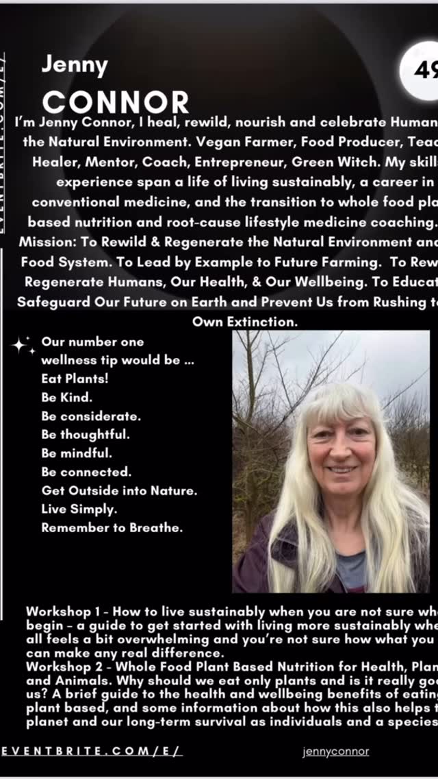 Next weekend myself and lots of other beautiful souls are heading to the WOW gathering close to Northallerton for two days of self care for women and girls.
I’ll be hosting two workshops and giving a Talk in the Tent.
Workshop Saturday 5pm
How to live Sustainably - Where to Begin and Why
TIT Talk Sunday 11.30am
Understanding Procrastination
Workshop Sunday 3pm
Whole Food Plant Based Eating for Health, Planet, and other Animals. Why it’s important and How to get started.
I’ll also be bringing my delicious veganic fruit juices, preserves and Mocktails, from Dalton Moor Farm and School of Sustainable Living & Wellbeing, which will be available when I’m not hosting or attending a workshop or talk.
Still time to get your tickets
https://www.eventbrite.co.uk/e/women-only-wellness-gathering-2025-27th-to-29th-june-tickets-941316943317?aff=ebdsshother&utm_share_source=listing_android
#wellbeingforwomen #northeast #wow #womenonlywellness #womenonlywellnessgathering