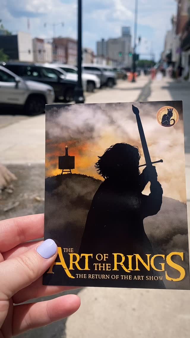 Did a big Art of the Rings flyer drop downtown then checked out some cool art at @westobou . PSA it’s as hot as Mt. Doom out.
#art #artoftherings #supportlocalart #augustaarts #aotr #lotr #fanart #lordoftherings #augustaga #artshow