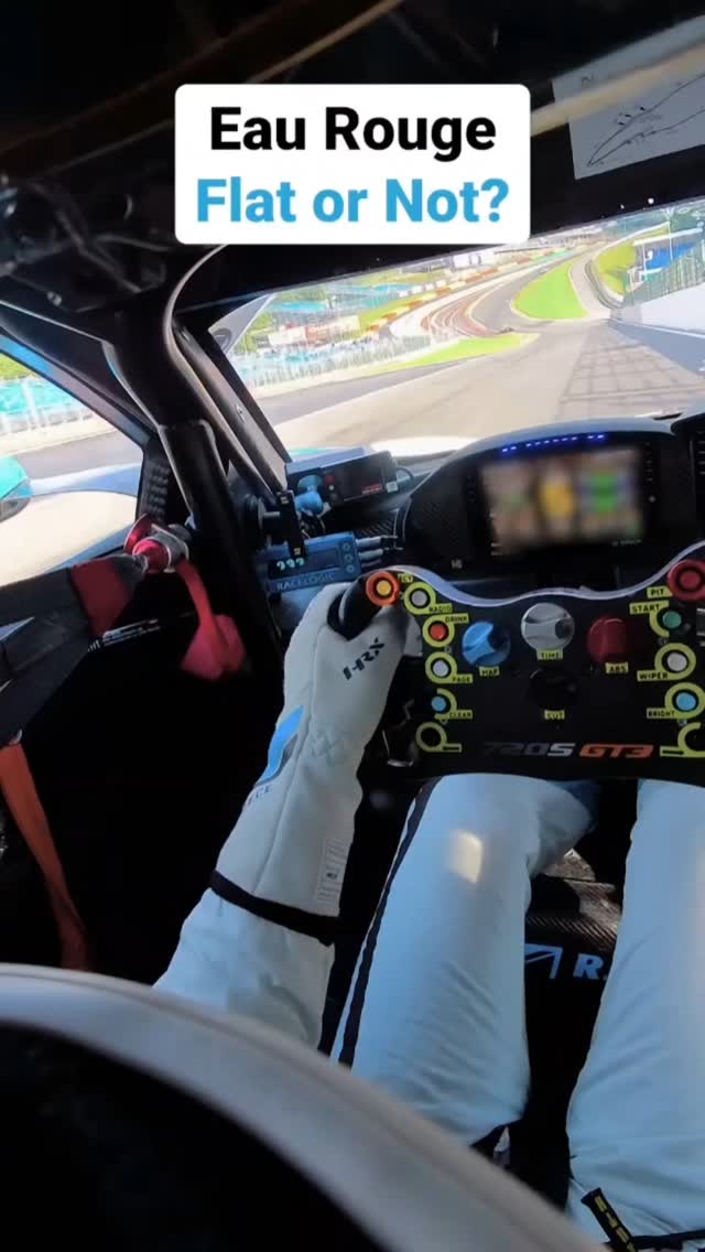 Best corners in the world 🌍. Gives me chills every time I come out of La Source and stare it down 😼
But what do you think is it full throttle in our @mclaren.customerracing GT3 car 🏎️
Comment your answer 👉🏻
#Racing #GT3 #McLaren #formula1 #f1 #cars #motorsport #spafrancorchamps #spa #eaurouge