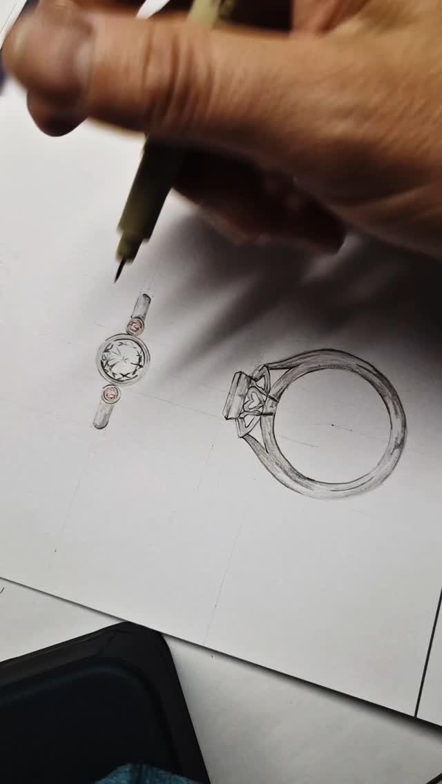 A new brief, a new design.
Working with customers one on one to create a new piece of jewellery is always interesting. You have to get to know each person to find their style, their likes and dislikes.
Customers often ask my thoughts on the design, but at the end of the day, it really is completely up to them. I don't like influencing their decisions, but in saying this, I do try and give the the confidence to make the decisions. They will be wearing and looking at the piece every day, so it is so important it is something they like, not what I like.
What would you design for yourself?
#handmadejewellery #jewellerydesigner ##jewelleryillustration #jewellerysketches #diamondring #engagementring #westernaustralia