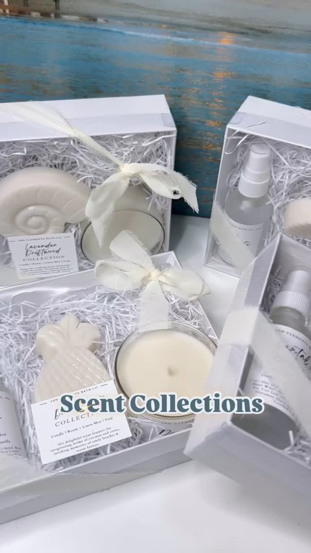 Introducing our signature coastal Scent Collections 🌊🏝️☀️
A trio of our most loved products - candle, room spray, & soap - layered with our favorite coastal-inspired scents.
Your daily rituals, elevated 🤩