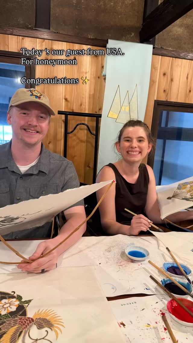 ✨A honeymoon to remember — in the heart of Kyoto’s historic Nishijin district!
This lovely couple joined our Yuzen dyeing experience and created a one-of-a-kind piece of art together. 🎨💕
Looking for something truly authentic and romantic on your trip to Japan?
Discover the elegance of traditional kimono dyeing and bring home a handmade memory of your love.
🧵 Book your unforgettable Kyoto experience now via
👉 Klook or GetYourGuide! For useful info. for ur next Japan trip 😉🇯🇵✨
#japan #japantravel #japantrip #japanlife
#nishijin #kyoto #kyototours #kyotojapan #kyototrip
#kyototravel #myjapan
#japanexplore
#japantraditional
#KyotoExperience #HoneymoonInJapan #AuthenticKyoto #YuzenDyeing
#CulturalExperience #TraditionalCrafts #ThingsToDoInKyoto #JapaneseCulture
#KlookExperience #GetYourGuideJapan
#HandmadeInJapan #KimonoExperience #KyotoHoneymoon #SlowTravelJapan
#UniqueExperiencesJapan #VisitKyoto #ArtisanExperience