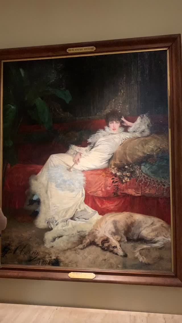 La voz dorada, la lucha hasta la muerte.
Retrato de Sarah Bernhardt por
Georges Jules Victor Clairin
Petit Palais, Paris
