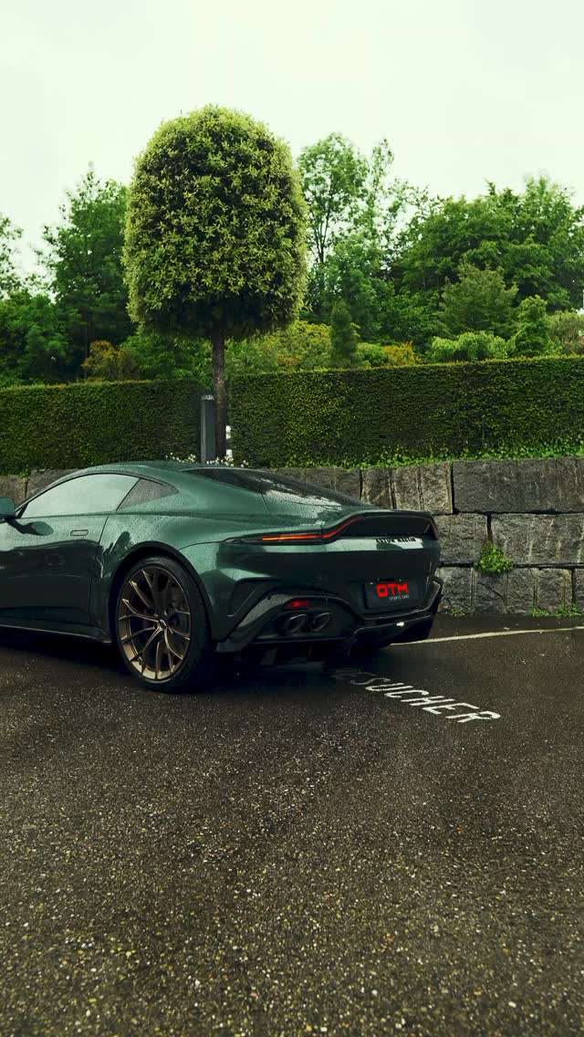 Even in the rain — the Vantage glows.