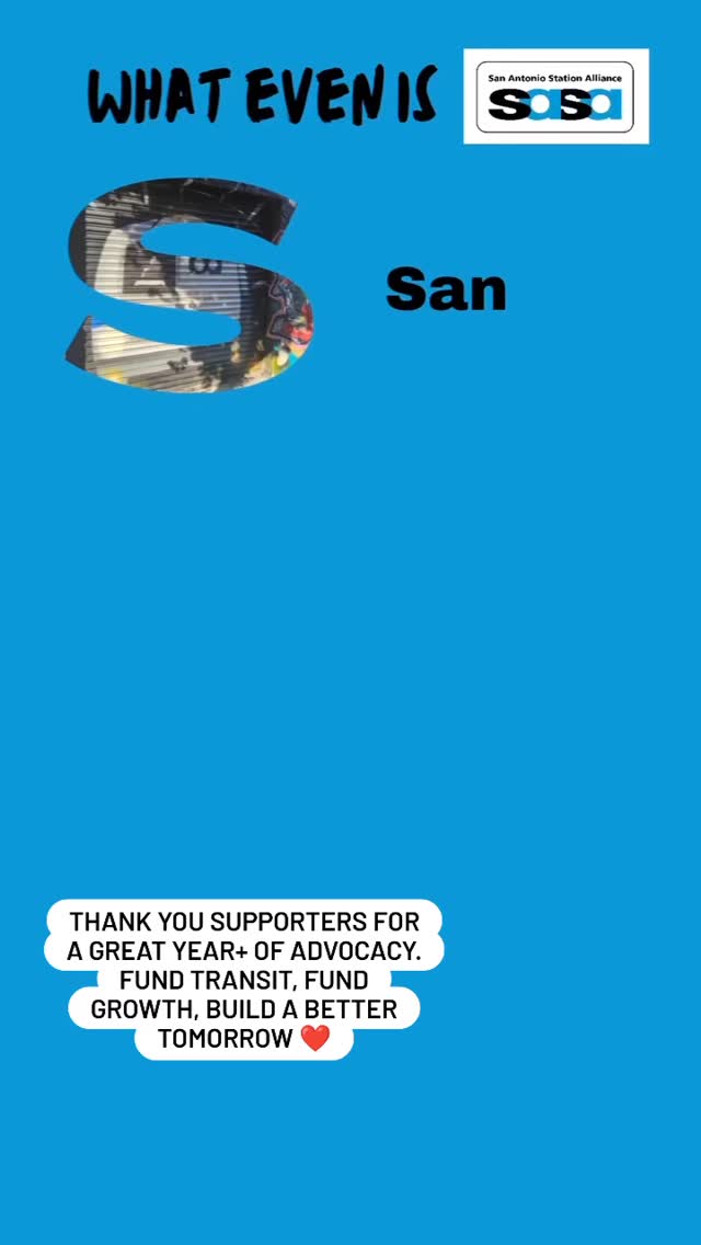 Just wanted to say hello and thanks for supporting San Antonio Station Alliance - we want better transportation options for the next generation, and a cleaner, safer, more accessible future for Oakland ❤️