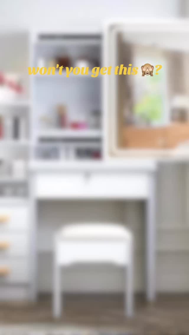 #reels #girly #vanity you still thinking about it? Check it out at our store