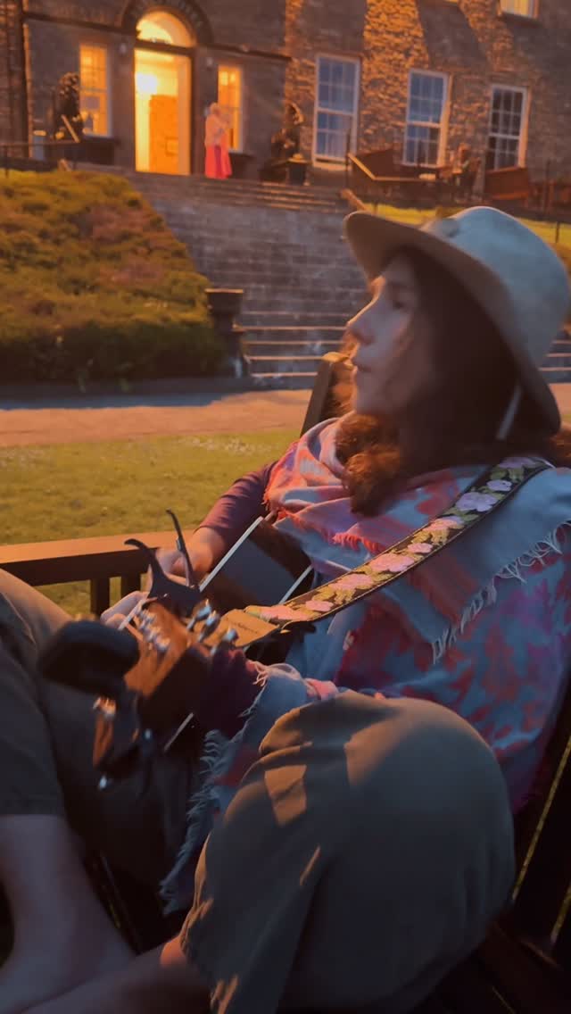 Playing outside the Falls Hotel one night in Ireland ✨🎶🫶
So many good memories from this epic trip ❤️
So glad I brought my guitar along.
I’m playing “I don’t know” by Lisa Hannigan, an amazing Irish music artist I quite admire!
I’m glad my hubby finds me amusing and enjoys catching me on video 🫶