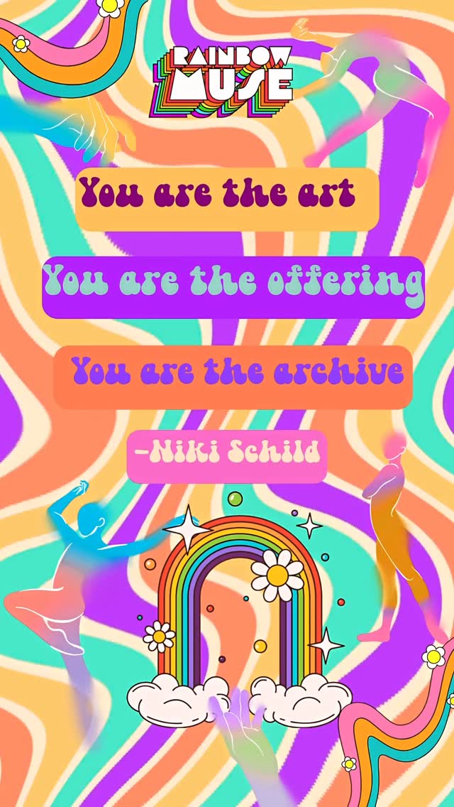 You are the art. You are the offering. You are the archive.
🌱💛🌿
These words come from Niki’s new piece “You Are the Art”,—a beautiful reflection on healing, connection, and being witnessed by the natural world.
One of our new fave things at RM collective…. Turning each other into #inspoquotes 😋🌈🙌🏾🦄
#RainbowMuseCollective #CardZeroStudio #ArtTherapy #YouAreTheArt #CreativeHealing #MonbulkTherapist #BushStudio #NeurodivergentHealing #BodyBasedTherapy #ArtsTherapistAustralia #DecolonialHealing #TherapistAvailability #RainbowMuse