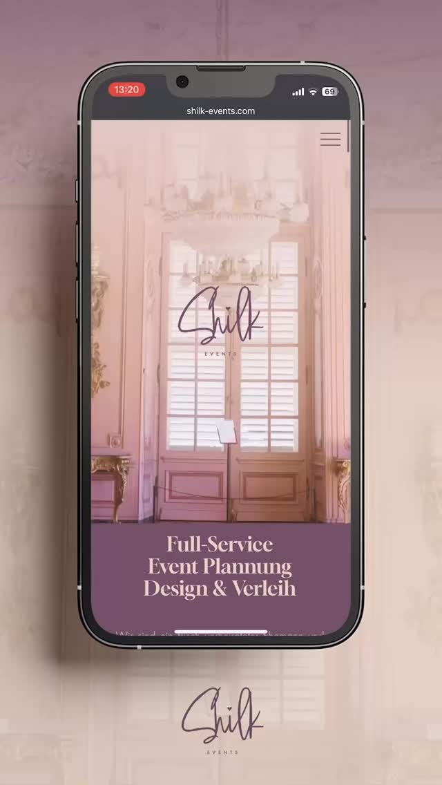 Webdesign für Shilk Events.
#holovision #webdesign #branding #corporateidentity