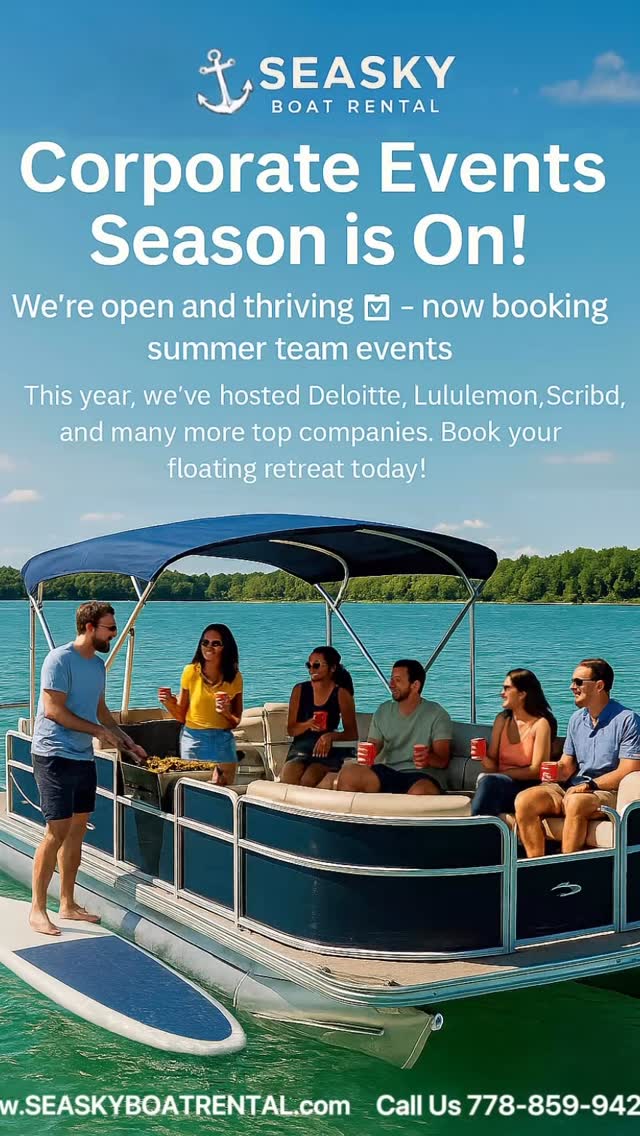 🔥 Corporate team building season is here! Daily cruises available 🌊✨
This year we’ve proudly hosted team events for Deloitte, Lululemon, Scribd, and numerous tech companies 💙🤗
Vancouver’s #1 choice for corporate team building - SeaSky Cruises 👏
.
.
.
.
.
.
.
Book your unforgettable team experience today!
#vancouverboatparty #vancouverboatrental #vancouverteambuilding #corporateevent #seaskyboatrental #vancouverisawesome #officeretreat #companyevent #vancouverbusiness #teamspirit