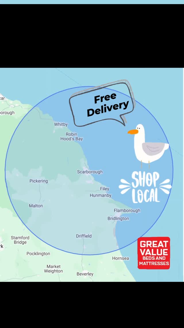 Free Delivery within 25 Miles of our Scarborough Store. We deliver to your room of choice. Loads of Mattresses in Stock.#scarboroughbedwarehouse #scarborough #mattress #local #bed #scarboroughuk